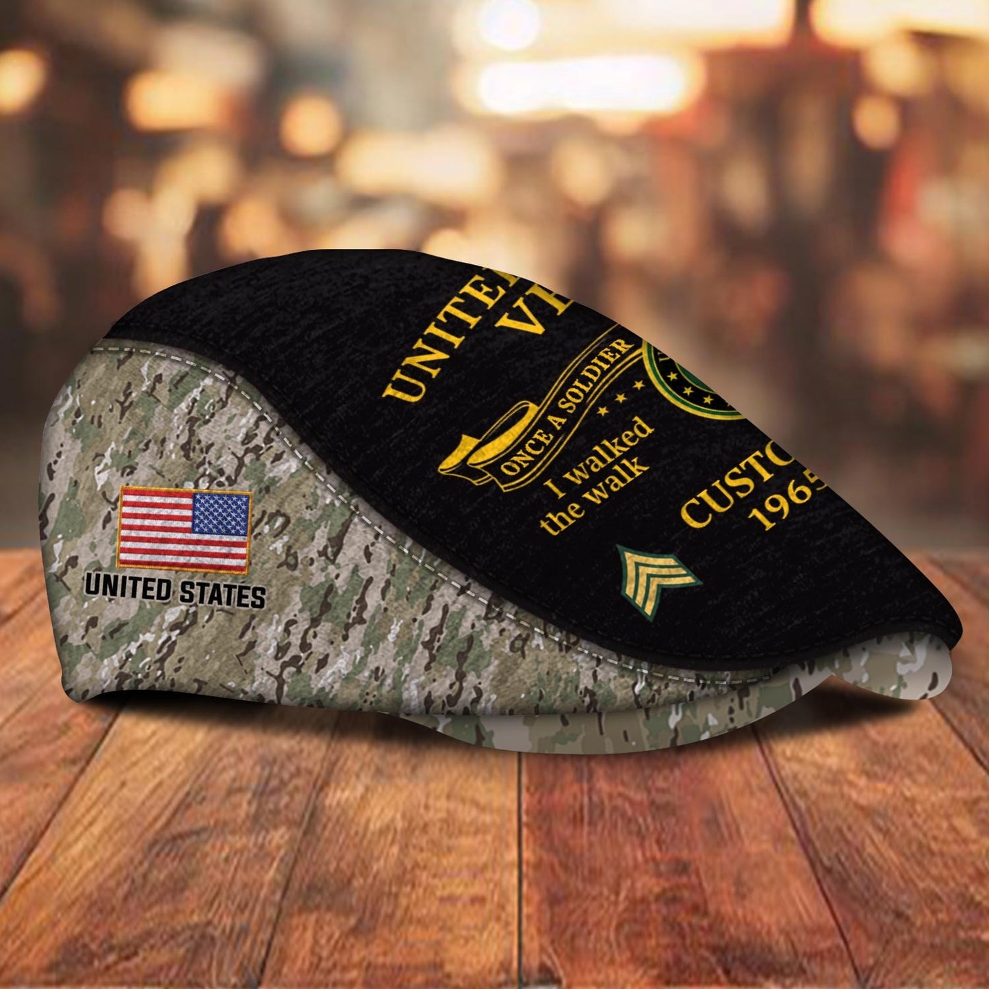 Custom U.S. Army Jeff Cap –  Heritage Oath Emblem