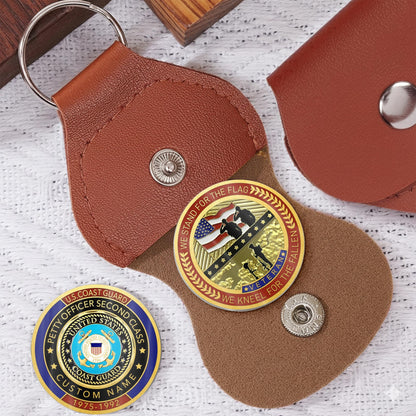 US Coast Guard – Military Printed Challenge Coin – We Stand For The Flag