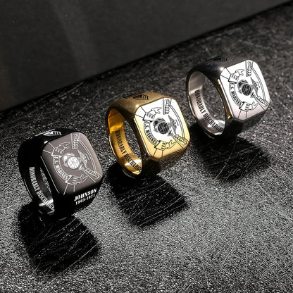 US Marine Corps – Engraved Men's Ring – Service Legacy Ring