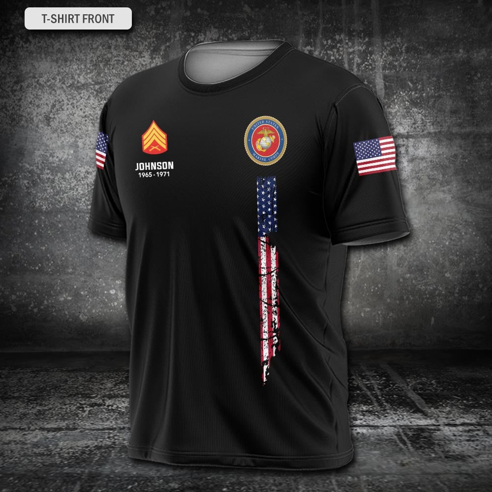 U.S Marine Corps – T-shirt – PROUD TO BE A VETERAN