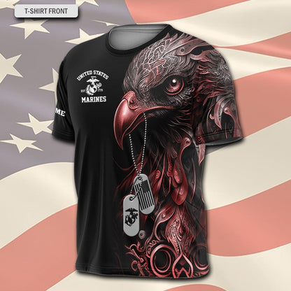 U.S Marine Corps – T-shirt – IN GOD WE TRUST-GUNS ARE JUST BACKUP