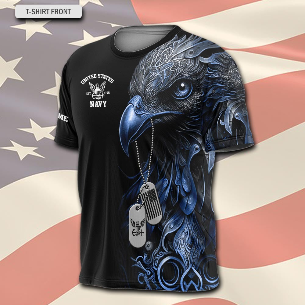 U.S Navy – T-shirt – IN GOD WE TRUST-GUNS ARE JUST BACKUP