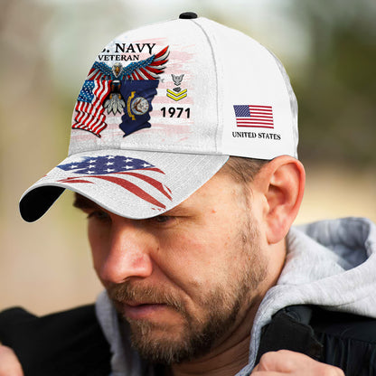 US Navy – Classic Cap – Two Flags