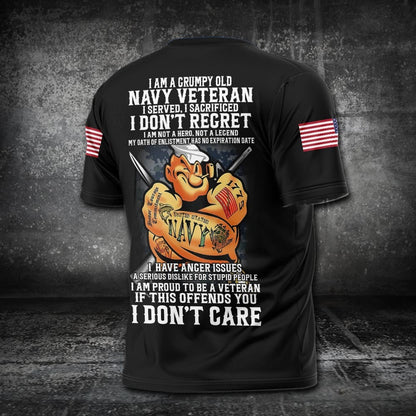 U.S Navy – T-shirt – PROUD TO BE A VETERAN