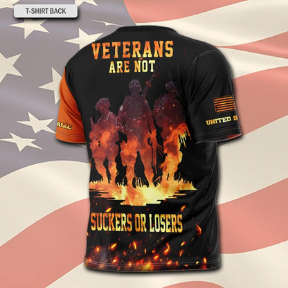 U.S Marine Corps – T-shirt – VETERANS ARE NOT SUCKERS OR LOSERS
