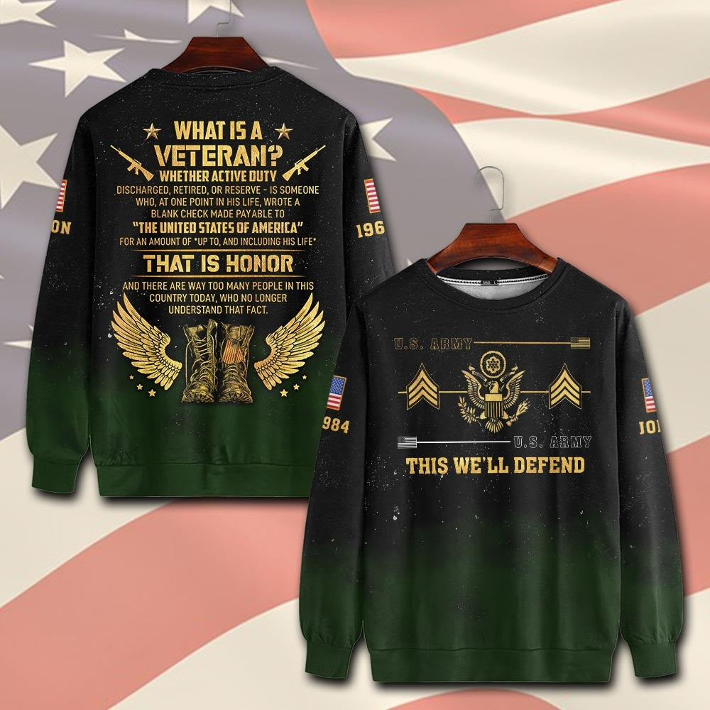 U.S Army – T-shirt – What is a Veteran?