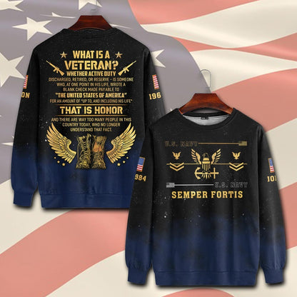 U.S Navy – T-shirt – What is a Veteran?