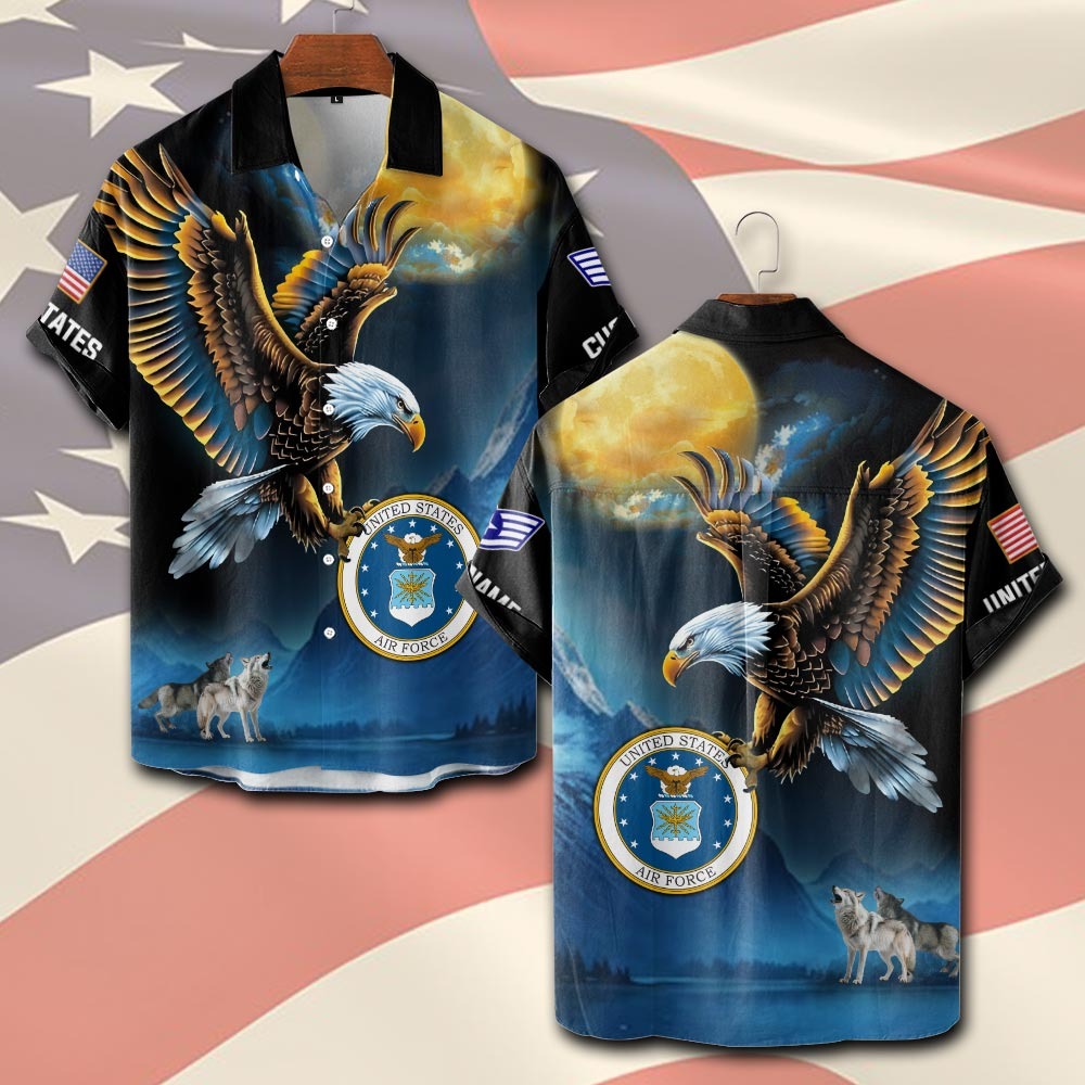U.S Air Force – T-shirt – Golden Moon Eagle
