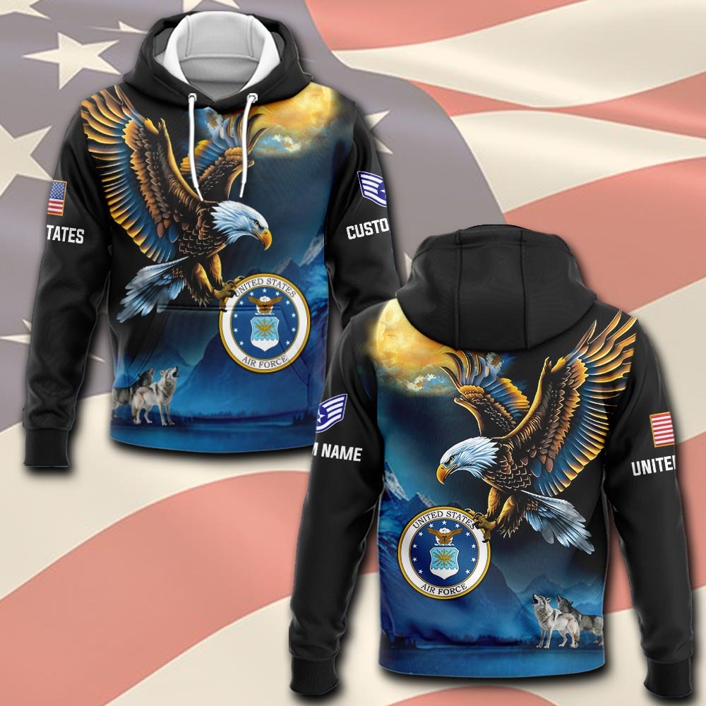 U.S Air Force – T-shirt – Golden Moon Eagle