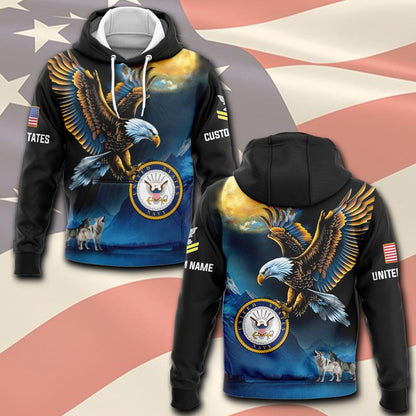 U.S Navy – T-shirt –  Golden Moon Eagle