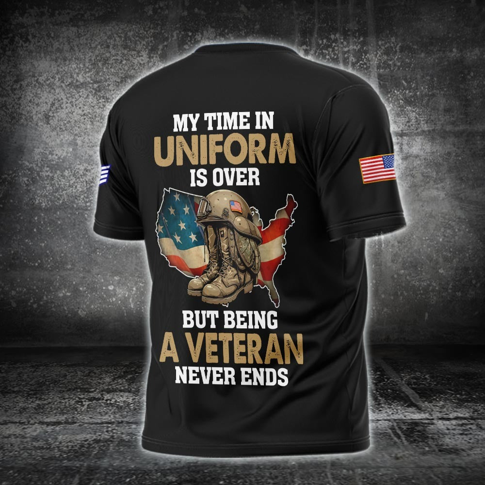 U.S Air Force – T-shirt – Veteran Never Ends