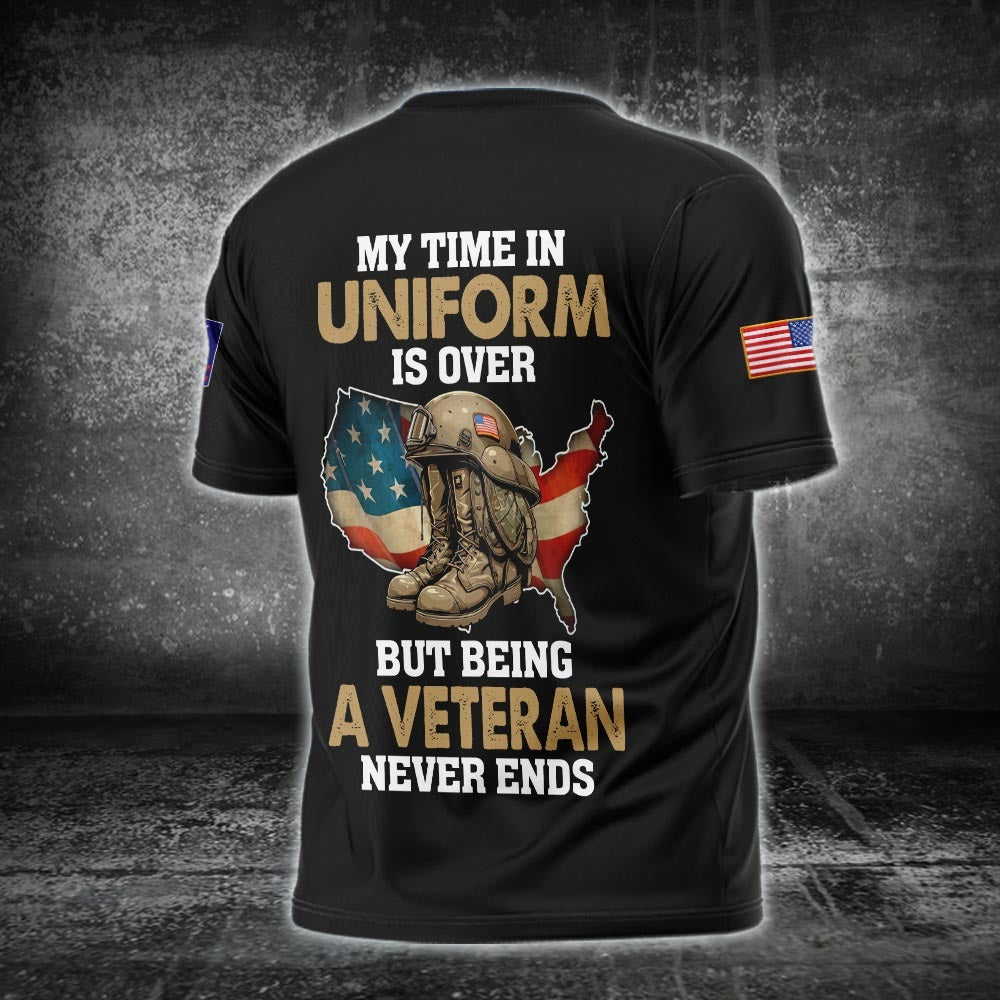 U.S Coast Guard – T-shirt – Veteran Never Ends