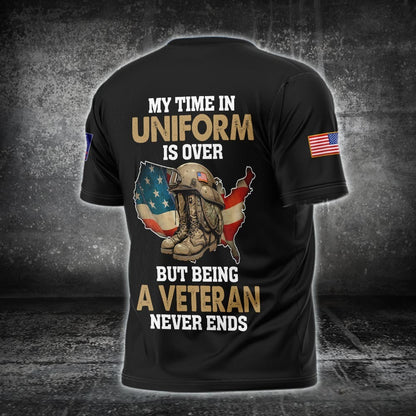 U.S Coast Guard – T-shirt – Veteran Never Ends