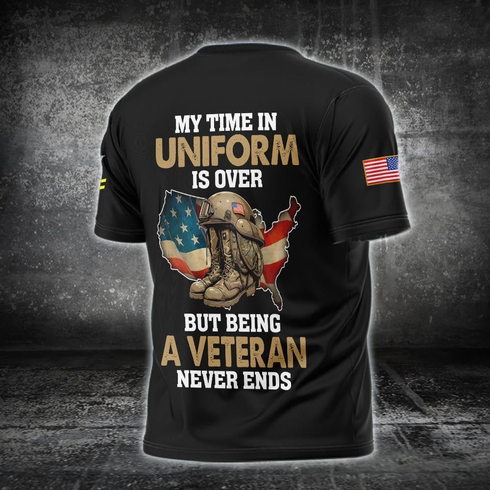 U.S Navy – T-shirt –  Veteran Never Ends