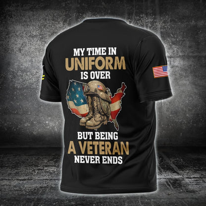 U.S Navy – T-shirt –  Veteran Never Ends