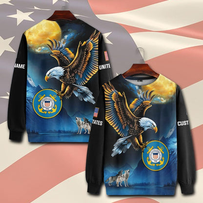 U.S Coast Guard – T-shirt – Golden Moon Eagle