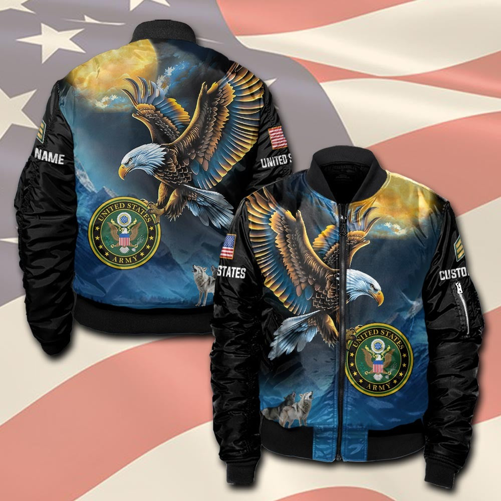 U.S Army – T-shirt –  Golden Moon Eagle