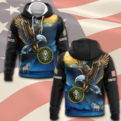 U.S Army – T-shirt –  Golden Moon Eagle