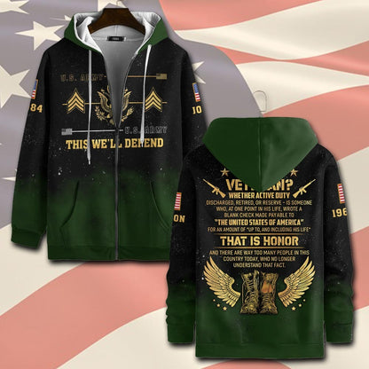 U.S Army – T-shirt – What is a Veteran?