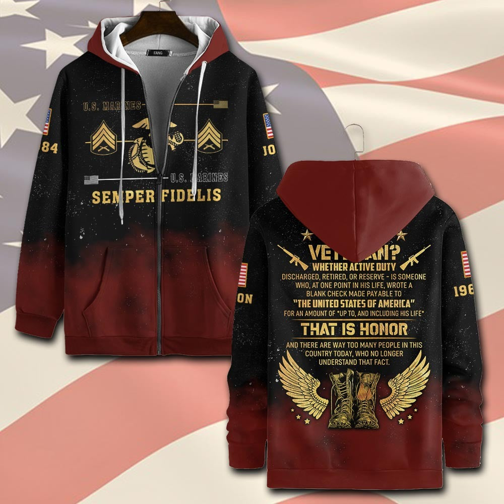 U.S Marine Corps – T-shirt – What is a Veteran?