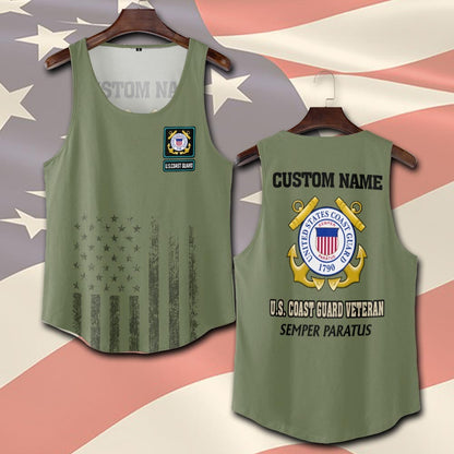 U.S Coast Guard – T-shirt – Camo Sleeve Heritage