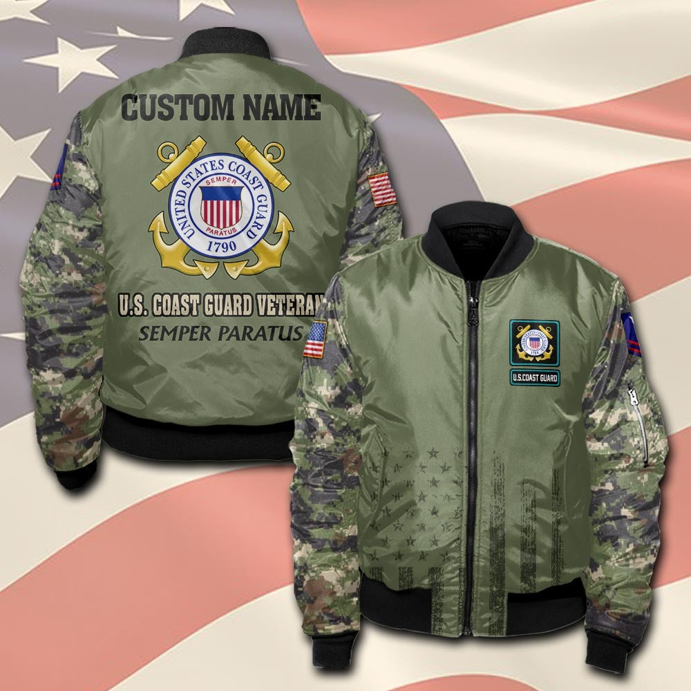 U.S Coast Guard – T-shirt – Camo Sleeve Heritage