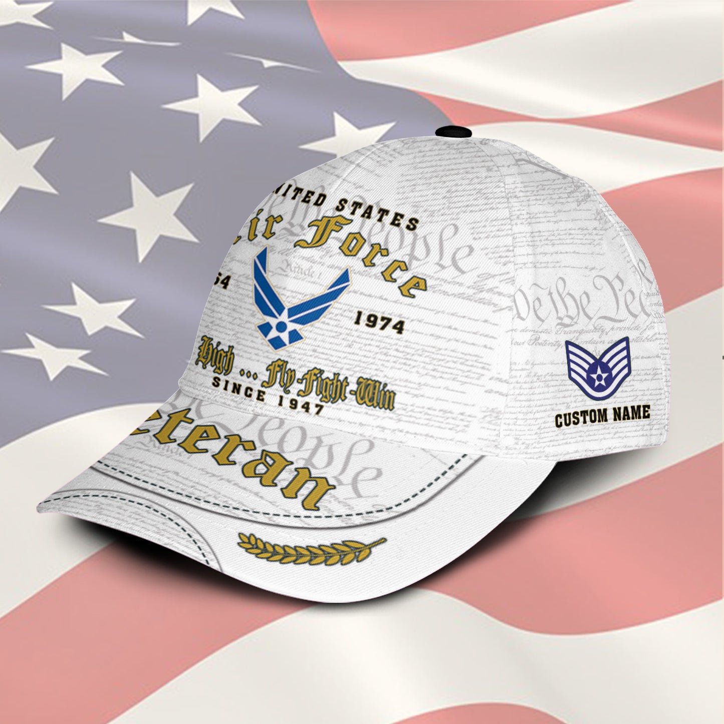US Air Force – Classic Cap – Veteran White Cap