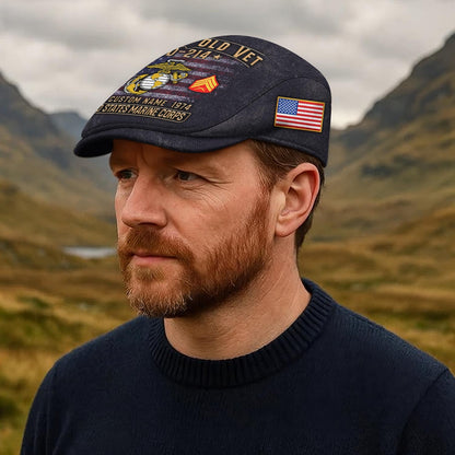 Custom U.S. Marine Corps Jeff Cap – Grumpy Old Vet