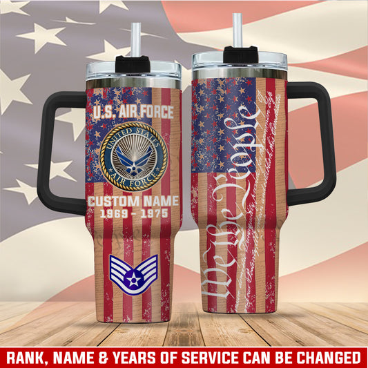 US  Air Force – Tumbler 40oz - Vintage American Flag