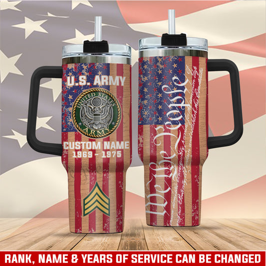 US Army – Tumbler 40oz - Vintage American Flag