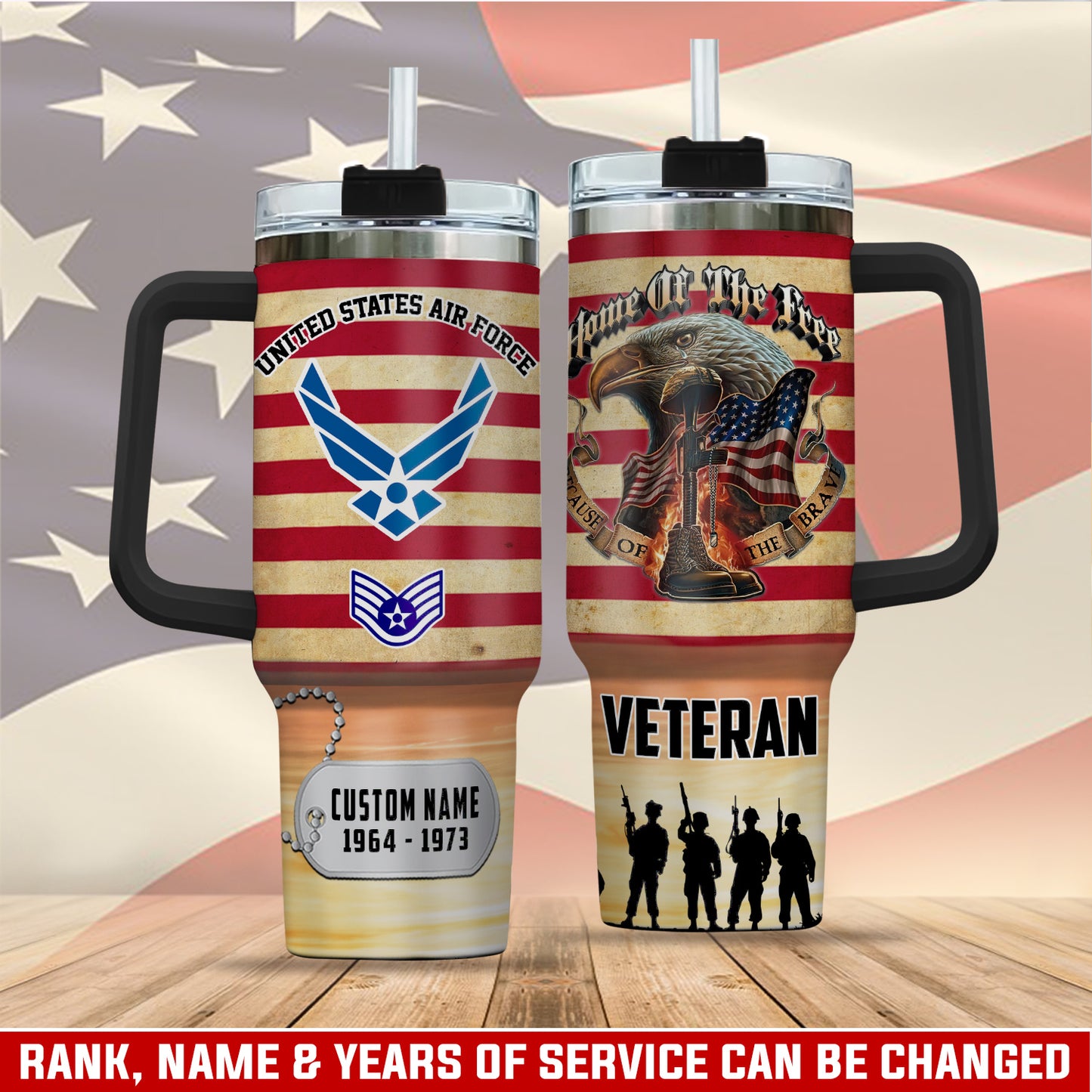 US  Air Force – Tumbler 40oz - Home Of The Free