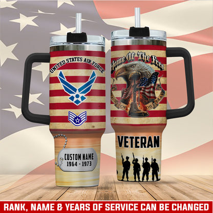 US  Air Force – Tumbler 40oz - Home Of The Free