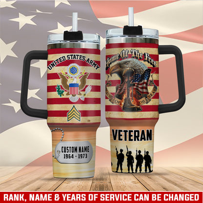 US Army – Tumbler 40oz - Home Of The Free