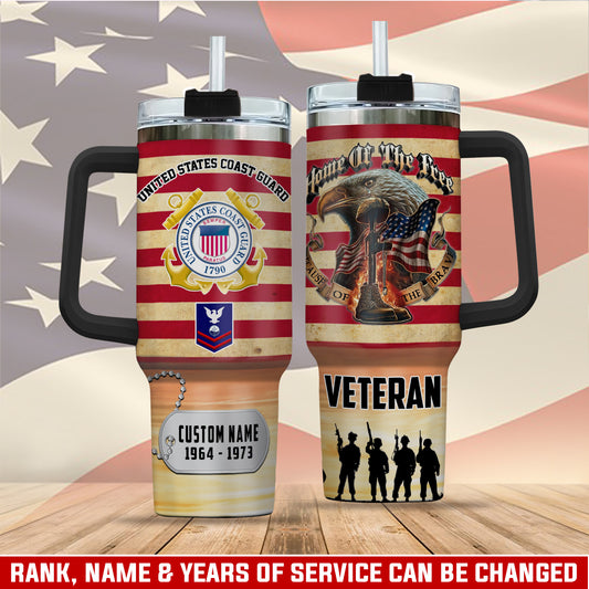US Coast Guard – Tumbler 40oz - Home Of The Free