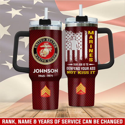US Marine Corps – Tumbler 40oz - Honor Our Heroes