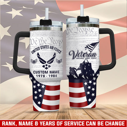 US  Air Force – Tumbler 40oz - Built by Service