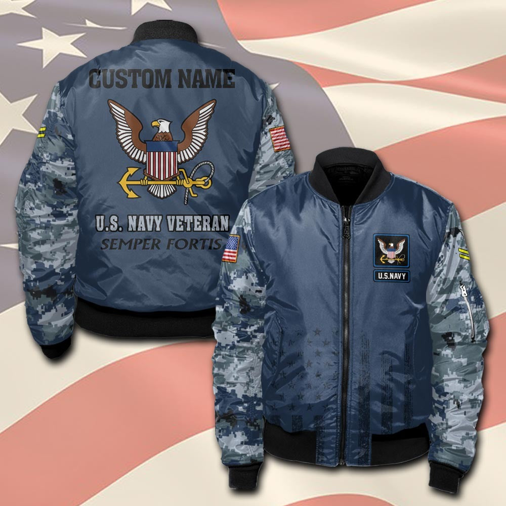 U.S Navy – T-shirt – Camo Sleeve Heritage