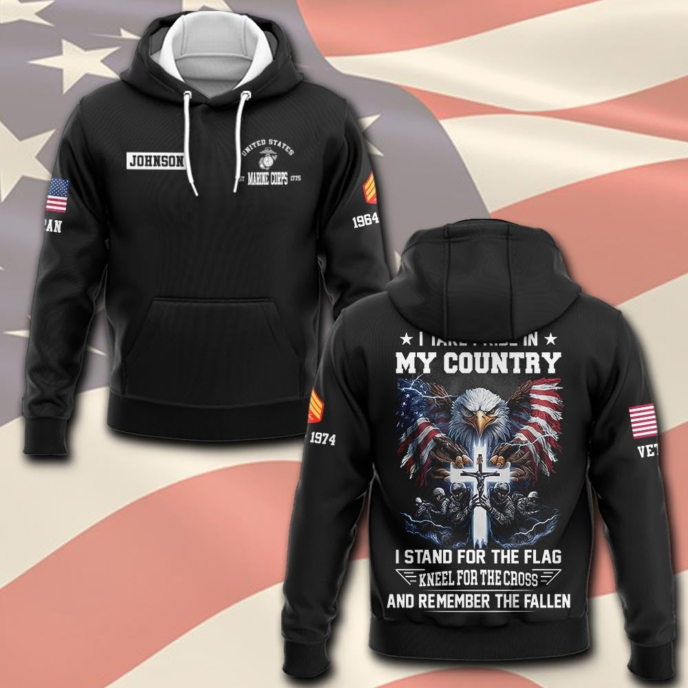 U.S Marine Corps – T-shirt – I TAKE PRIDE IN MY COUNTRY