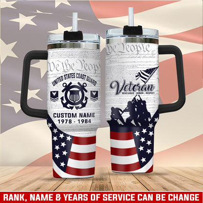 US Coast Guard – Tumbler 40oz - Built by Service