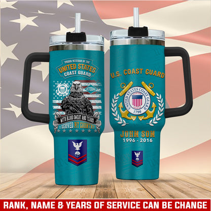 US Coast Guard – Tumbler 40oz - Duty, Honor, Country