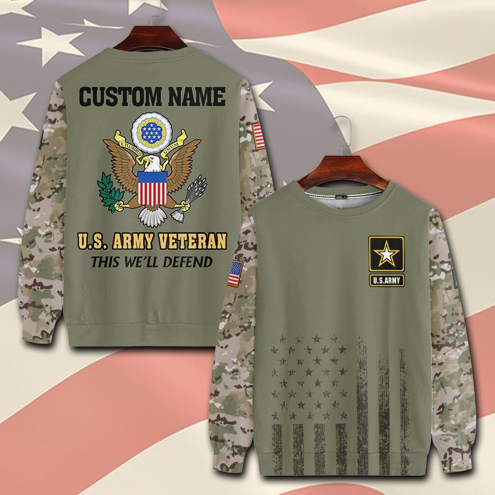 U.S Army – T-shirt – Camo Sleeve Heritage