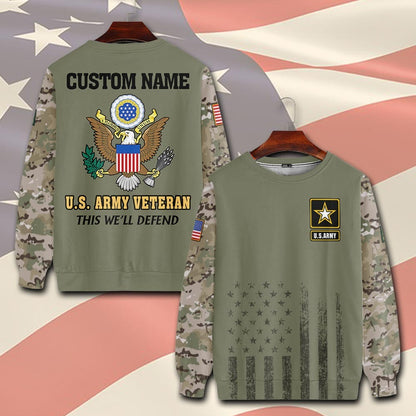 U.S Army – T-shirt – Camo Sleeve Heritage