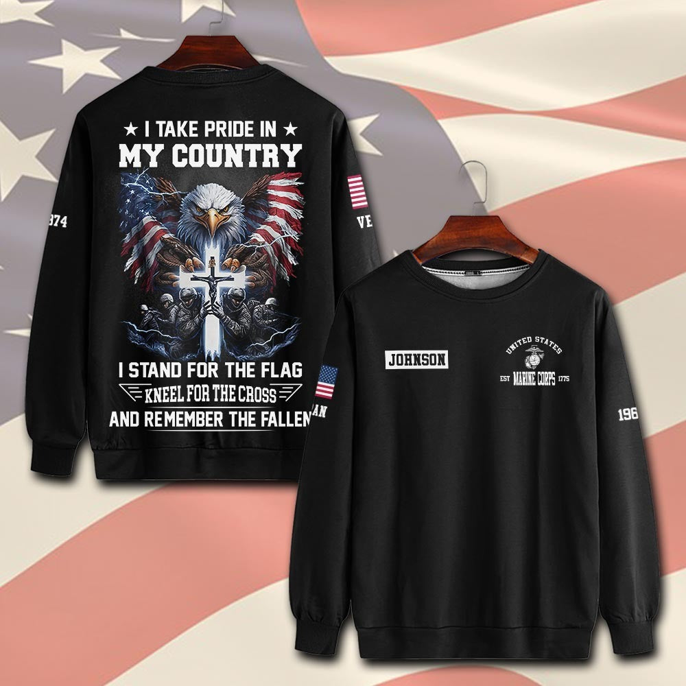 U.S Marine Corps – T-shirt – I TAKE PRIDE IN MY COUNTRY