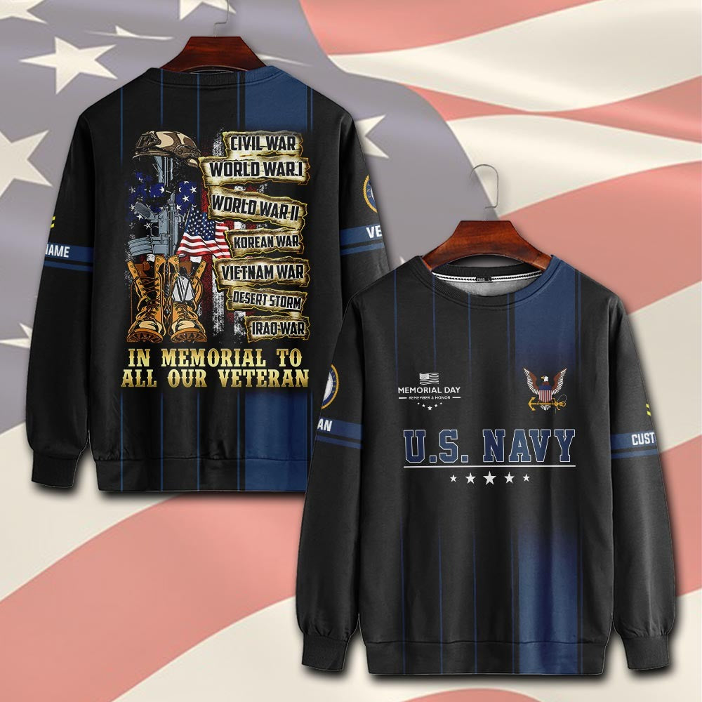 U.S Navy – T-shirt –  Freedom Valor Tribute