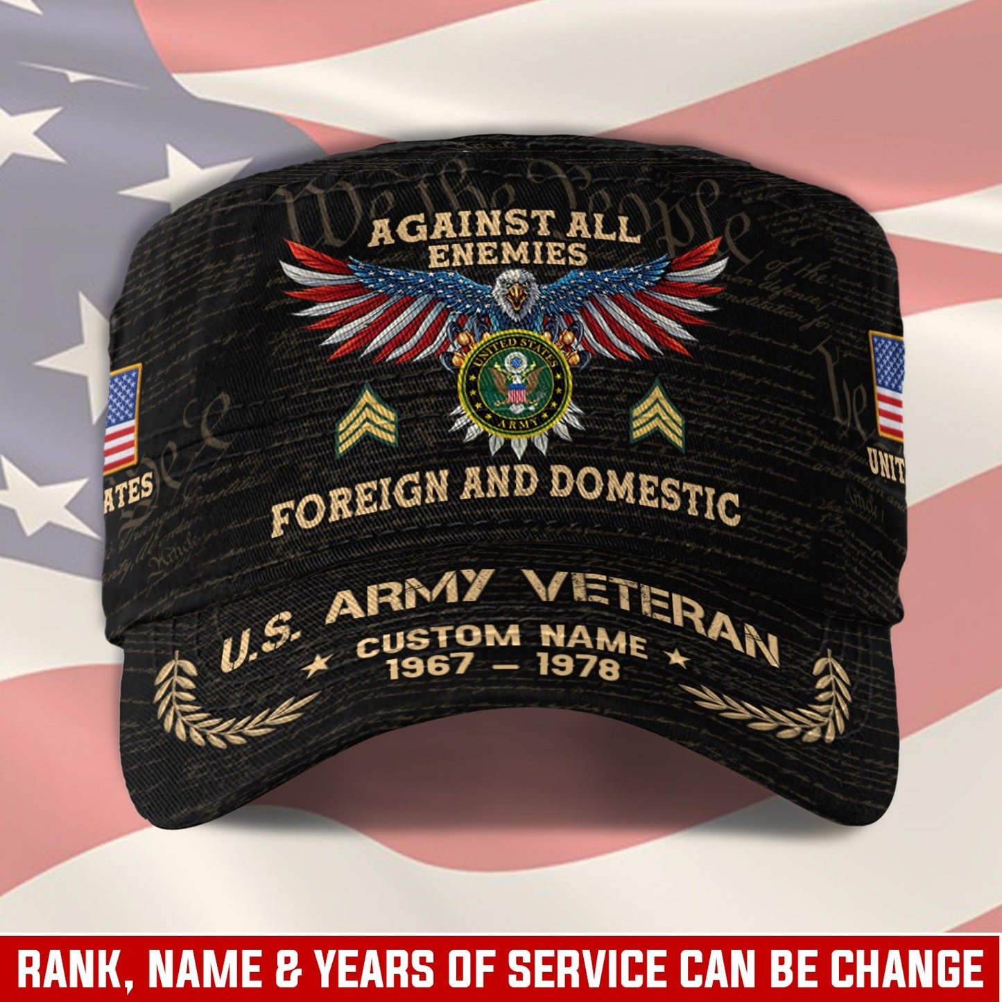 US Army – Military Cap –  Honoring All Who Served