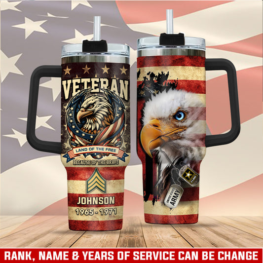 US Army, E 9 Army Sergeant Major – Stainless Steel Tumbler 40oz