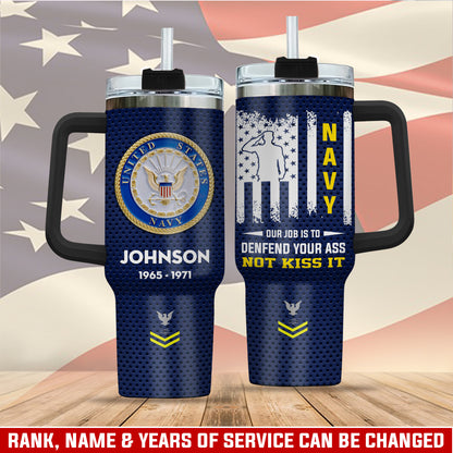 US Navy, Once A Sailor, Always A Sailor – Stainless Steel Tumbler 40oz
