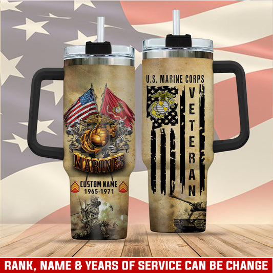 US Marine Corps, Lest We Forget – Stainless Steel Tumbler 40oz