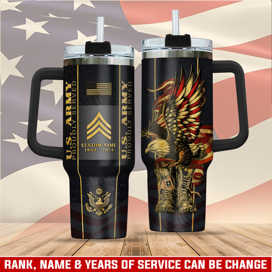 US Army, O 6 Army Colonel – Stainless Steel Tumbler 40oz
