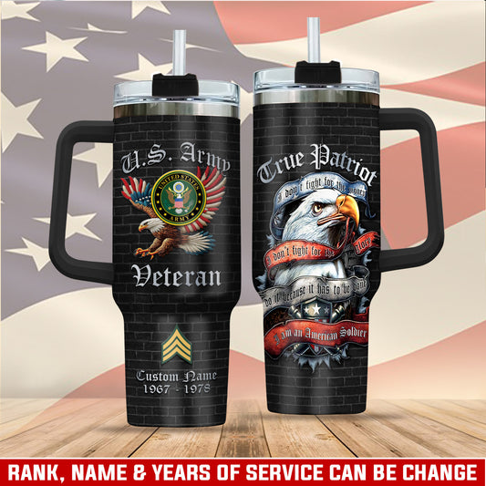 US Army, E 4 Army Corporal – Stainless Steel Tumbler 40oz